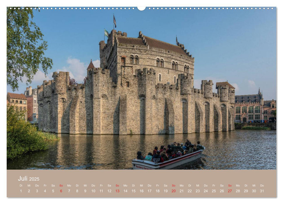 Brügge und Gent, eine Fotoreise durch die zwei Perlen Flanderns. (CALVENDO Premium Wandkalender 2025)