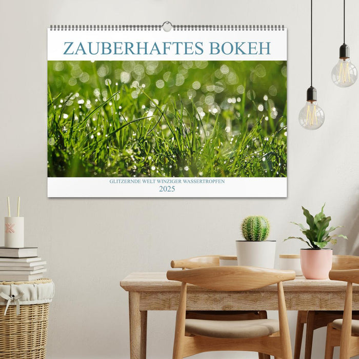 Zauberhaftes Bokeh - Glitzernde Welt winziger Wassertropfen (CALVENDO Wandkalender 2025)