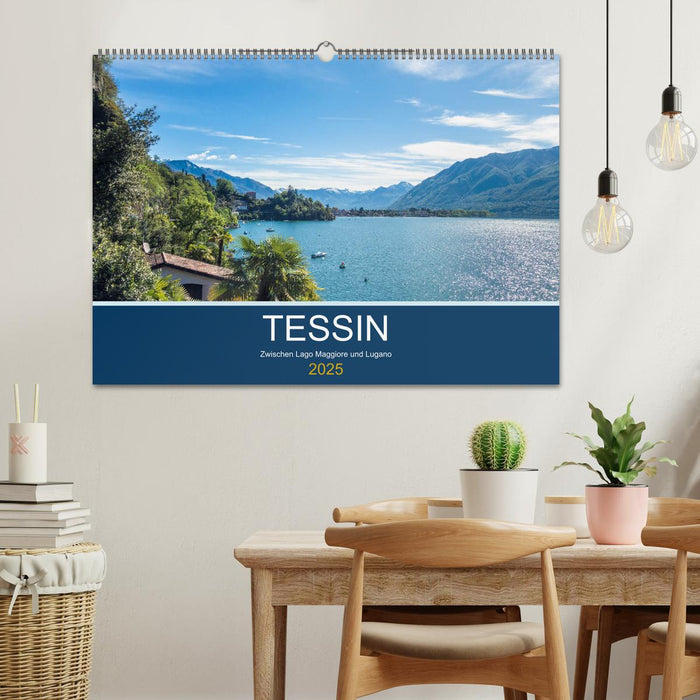 Tessin, zwischen Lago Maggiore und Lugano (CALVENDO Wandkalender 2025)