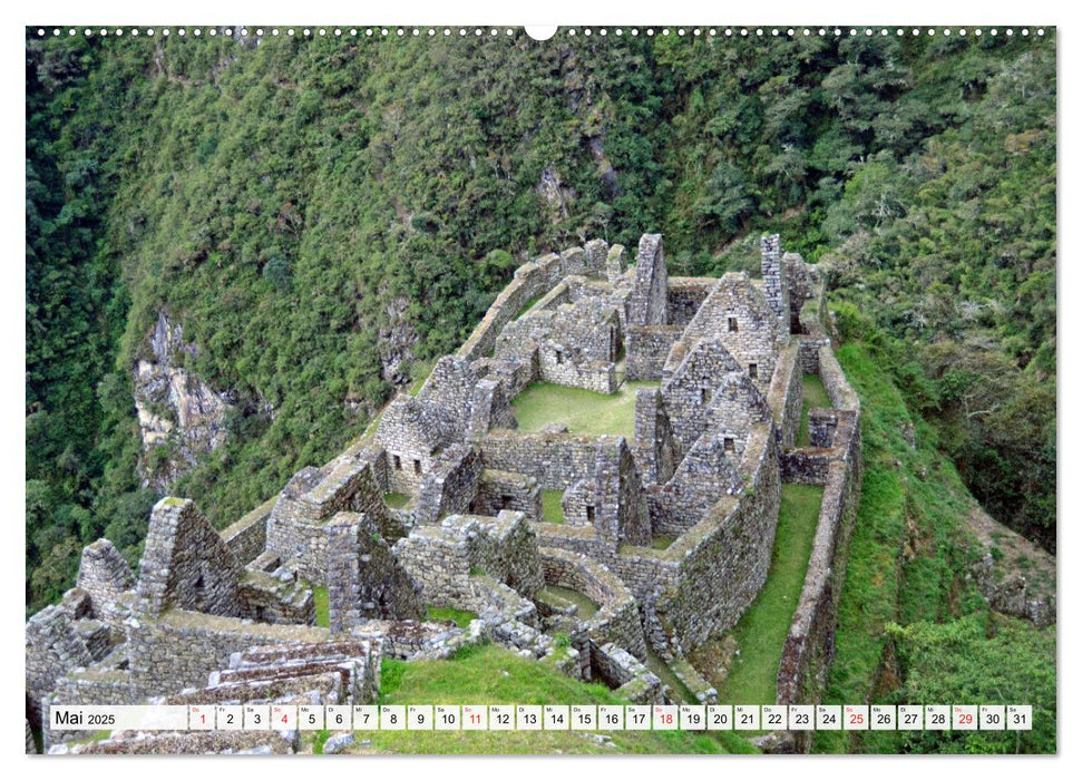 Inka Trail und Machu Picchu, Trekking zur berühmten Inkastadt (CALVENDO Premium Wandkalender 2025)