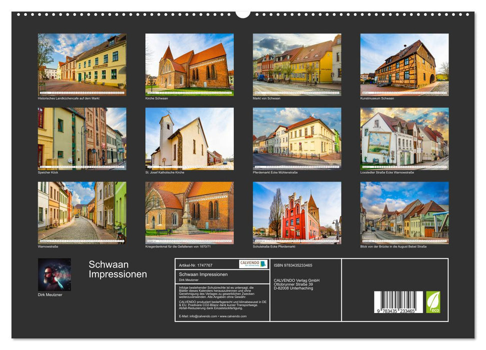 Schwaan Impressionen (CALVENDO Premium Wandkalender 2025)