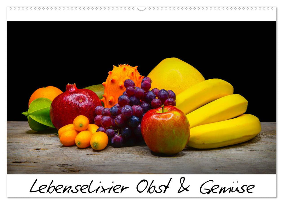 Lebenselixier Obst und Gemüse (CALVENDO Wandkalender 2025)