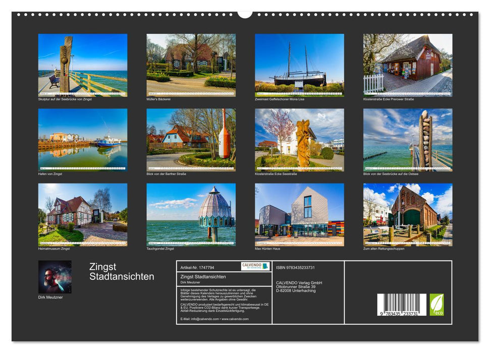 Zingst Stadtansichten (CALVENDO Premium Wandkalender 2025)