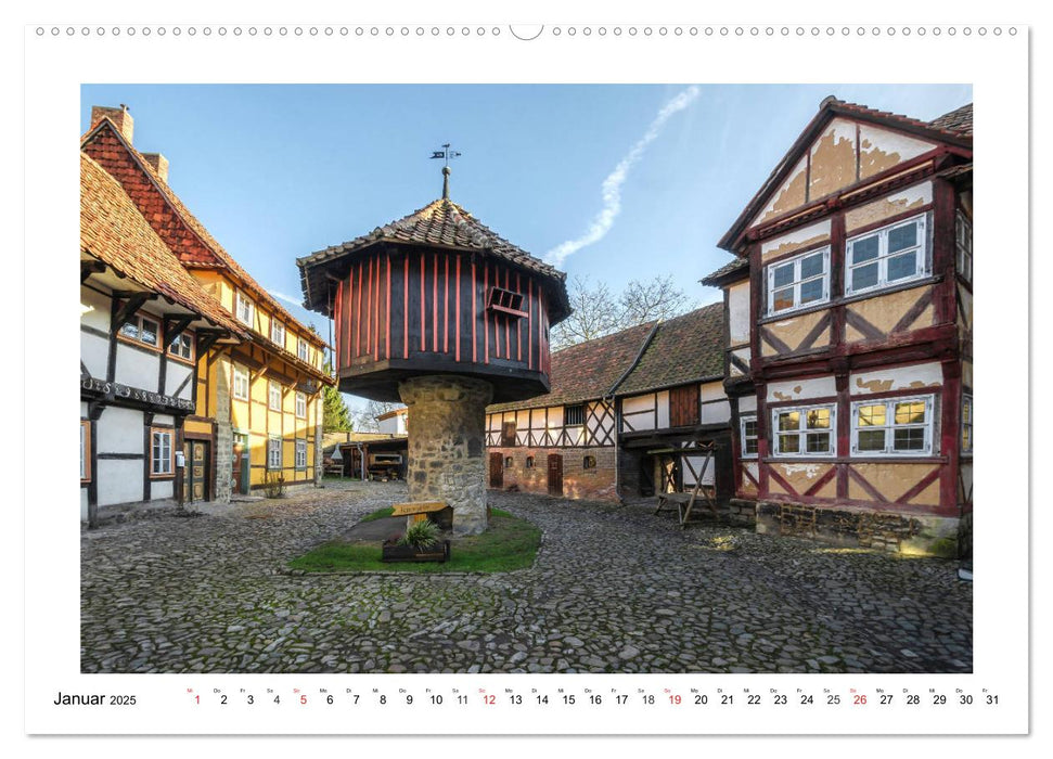 Fachwerkstadt Osterwieck (CALVENDO Premium Wandkalender 2025)