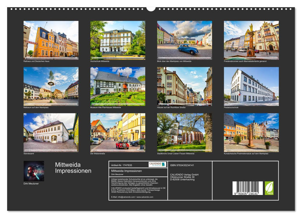 Mittweida Impressionen (CALVENDO Premium Wandkalender 2025)