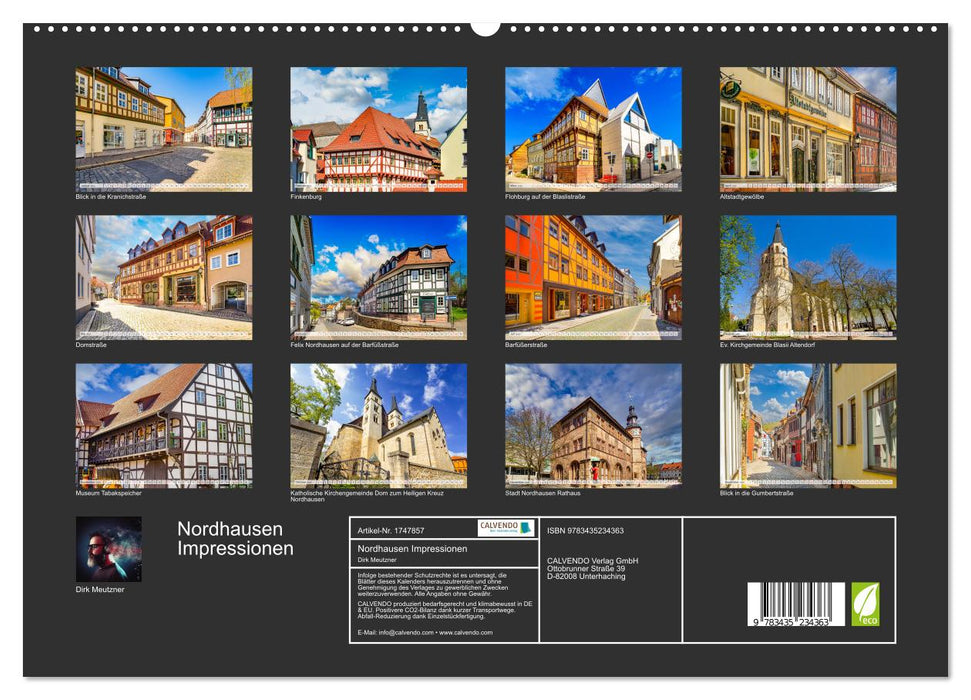 Nordhausen Impressionen (CALVENDO Premium Wandkalender 2025)