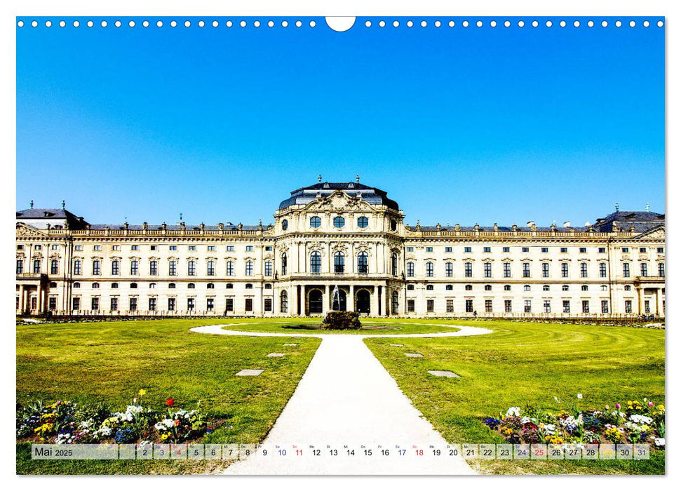 Würzburg und Veitshöchheim - romantische Rokoko Städte am Main (CALVENDO Wandkalender 2025)