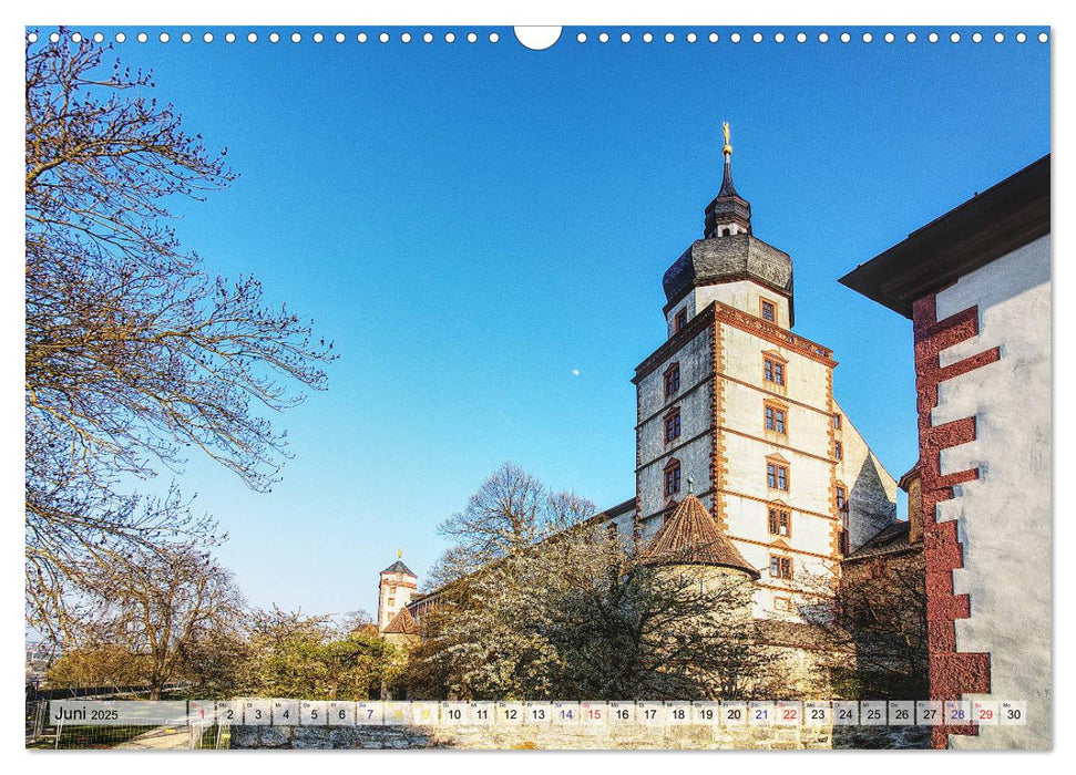 Würzburg und Veitshöchheim - romantische Rokoko Städte am Main (CALVENDO Wandkalender 2025)