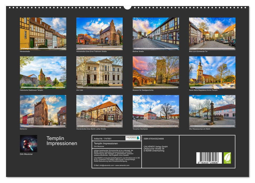 Templin Impressionen (CALVENDO Premium Wandkalender 2025)