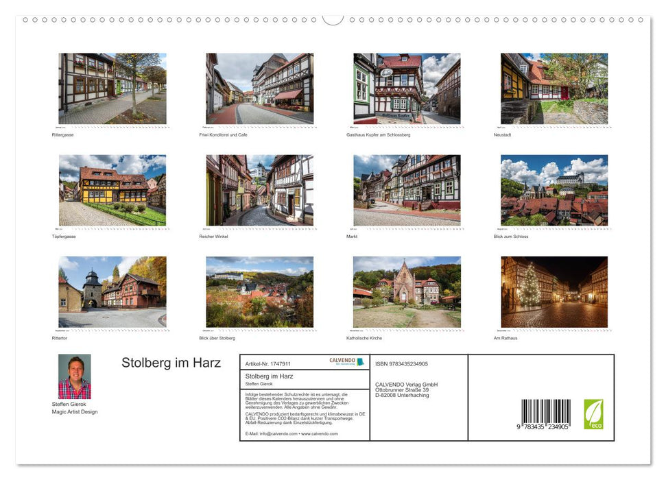 Stolberg im Harz (CALVENDO Premium Wandkalender 2025)