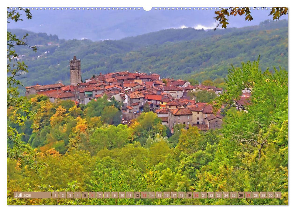 Garfagnana, Impressionen aus dem Norden der Toskana (CALVENDO Premium Wandkalender 2025)