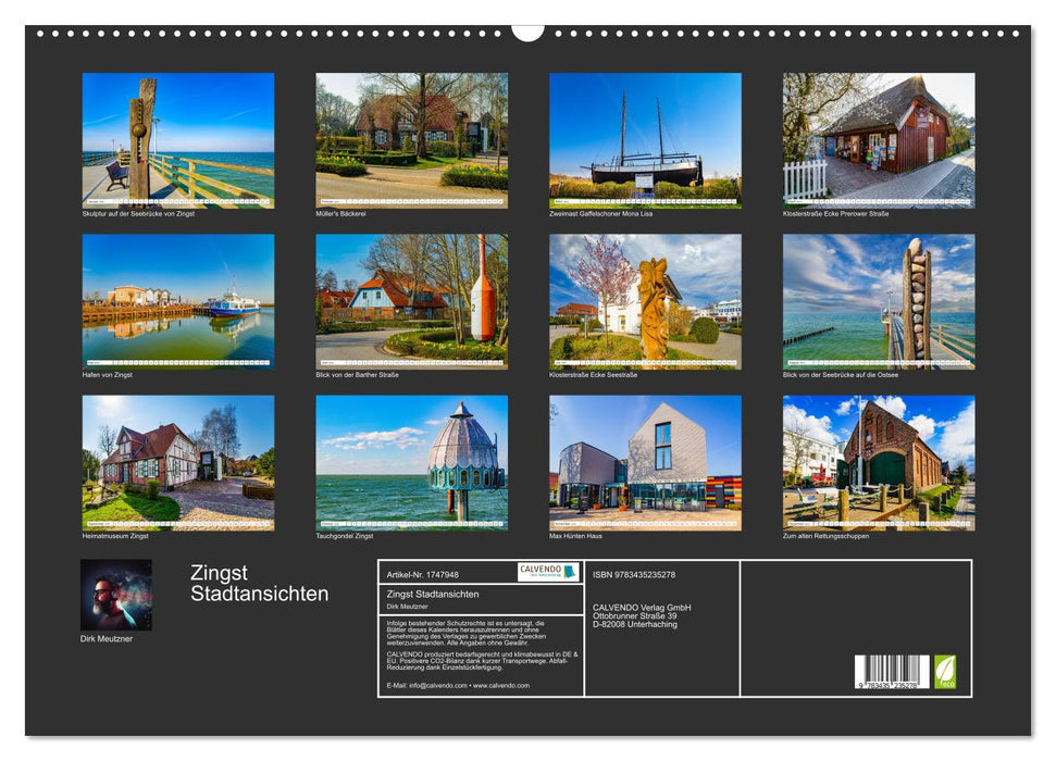 Zingst Stadtansichten (CALVENDO Wandkalender 2025)