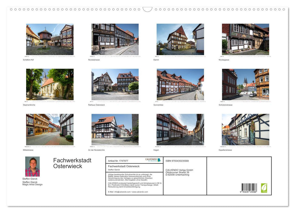 Fachwerkstadt Osterwieck (CALVENDO Wandkalender 2025)