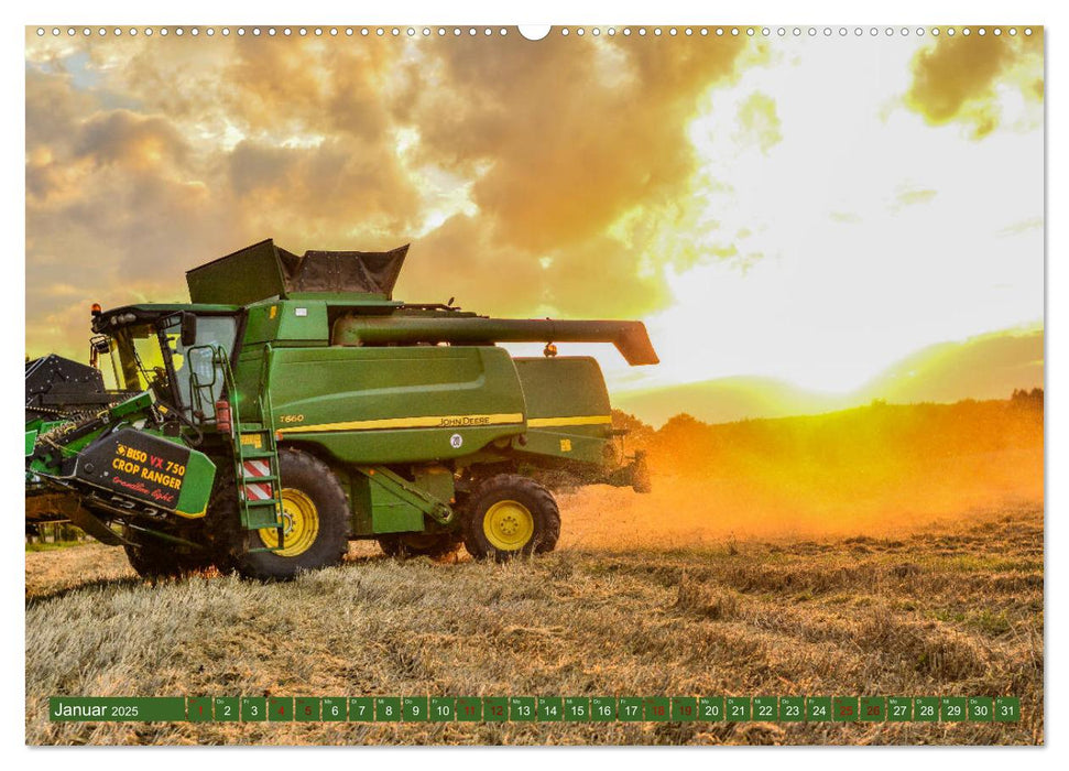 Landwirtschaft - Giganten im Kornfeld (CALVENDO Premium Wandkalender 2025)