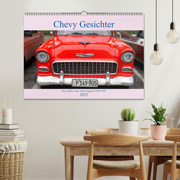 Chevy Gesichter - Das Antlitz einer Auto-Legende 1940 - 1959 (CALVENDO Wandkalender 2025)