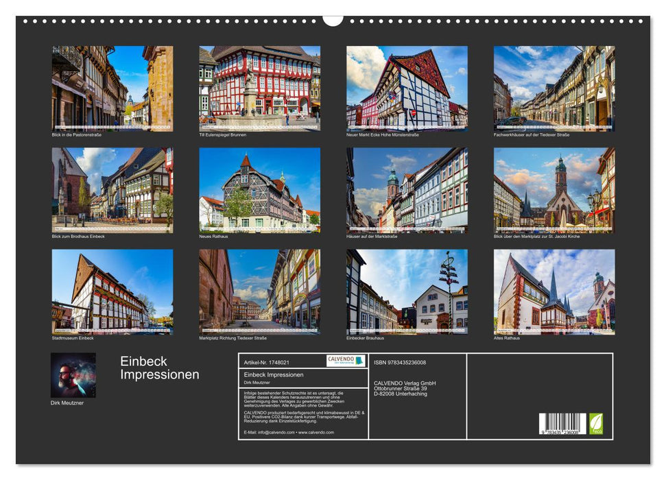 Einbeck Impressionen (CALVENDO Wandkalender 2025)