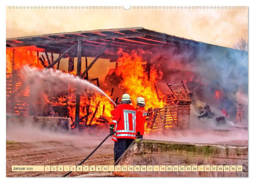 Feuerwehr - Einsätze (CALVENDO Premium Wandkalender 2025)