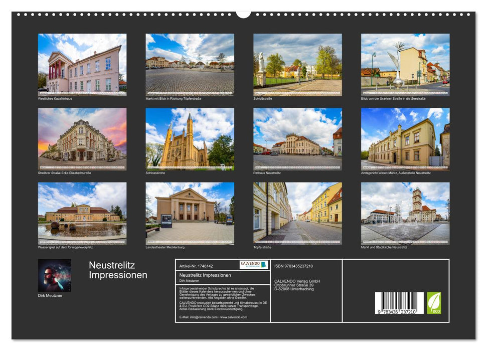 Neustrelitz Impressionen (CALVENDO Premium Wandkalender 2025)