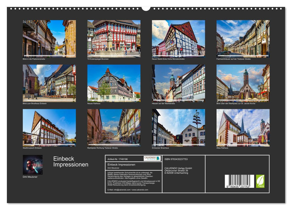 Einbeck Impressionen (CALVENDO Premium Wandkalender 2025)