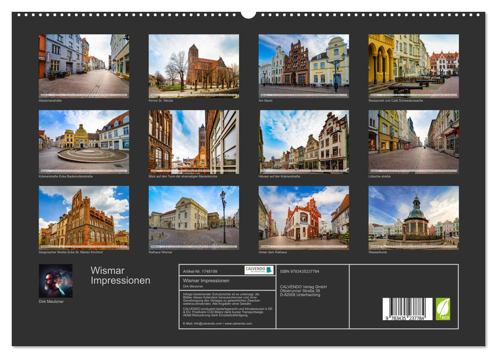 Wismar Impressionen (CALVENDO Premium Wandkalender 2025)