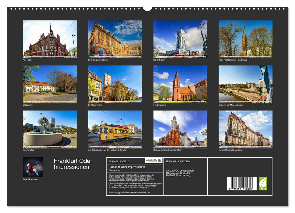 Frankfurt Oder Impressionen (CALVENDO Premium Wandkalender 2025)