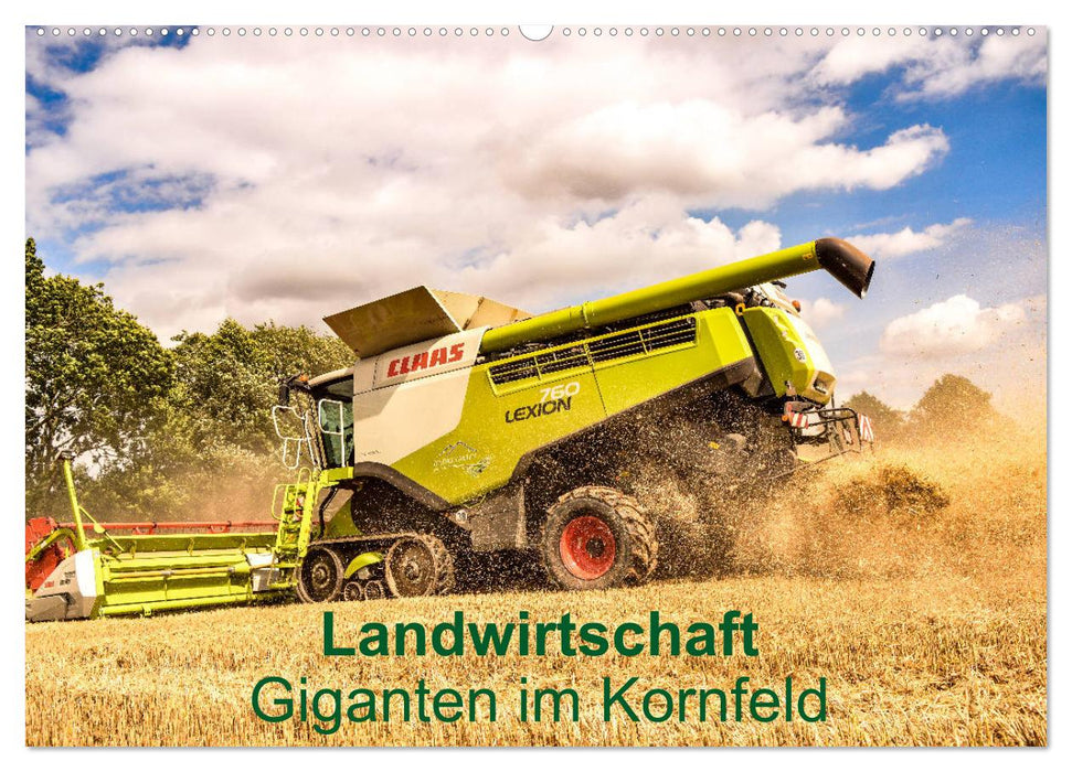 Landwirtschaft - Giganten im Kornfeld (CALVENDO Wandkalender 2025)