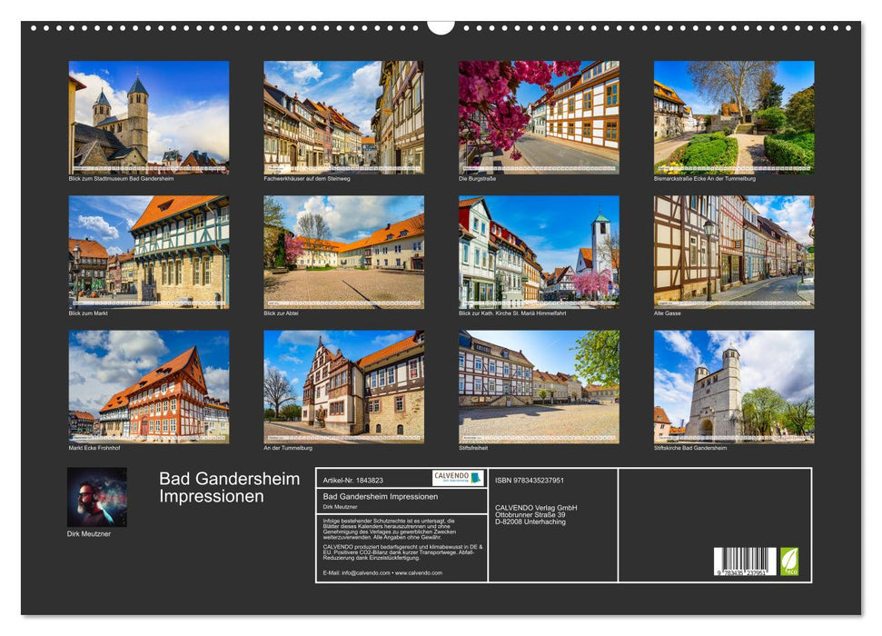 Bad Gandersheim Impressionen (CALVENDO Wandkalender 2025)