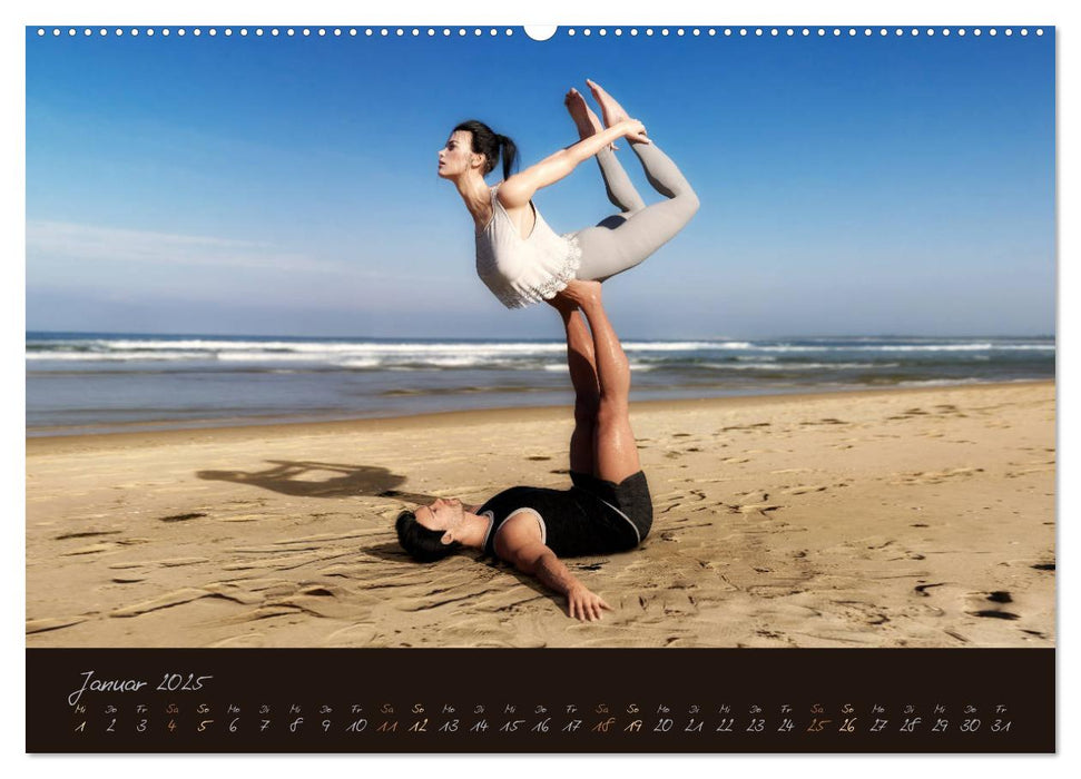 YogaPaare (CALVENDO Premium Wandkalender 2025)