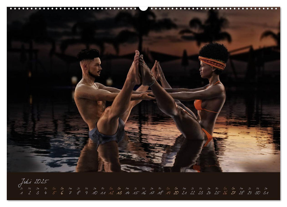 YogaPaare (CALVENDO Premium Wandkalender 2025)