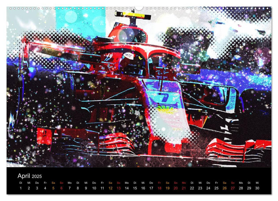 Kunst trifft Motorsport (CALVENDO Premium Wandkalender 2025)