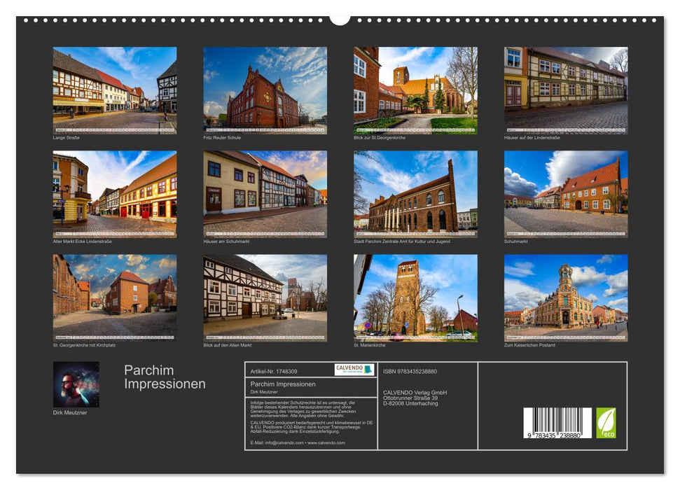 Parchim Impressionen (CALVENDO Premium Wandkalender 2025)