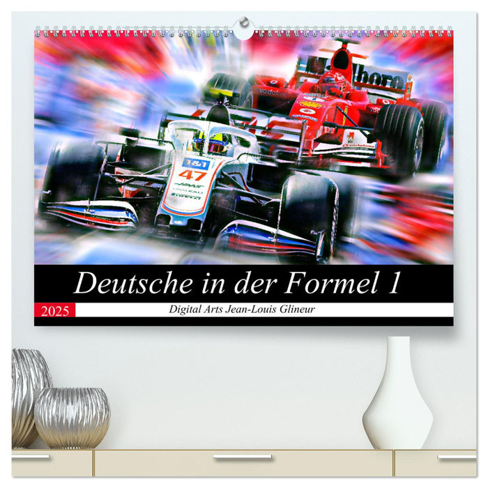 Deutsche in der Formel 1 (CALVENDO Premium Wandkalender 2025)