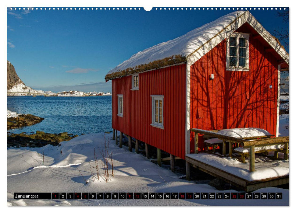 Lofoten und Vesterålen im Winter (CALVENDO Premium Wandkalender 2025)