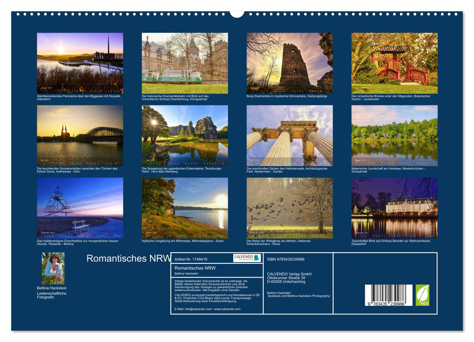 Romantisches NRW (CALVENDO Premium Wandkalender 2025)