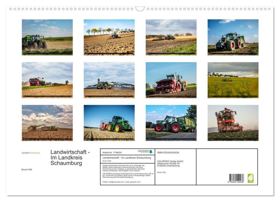 Landwirtschaft - Im Landkreis Schaumburg (CALVENDO Wandkalender 2025)