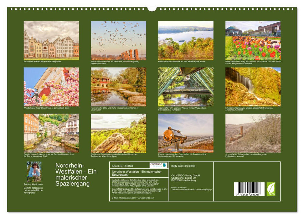 Nordrhein-Westfalen - Ein malerischer Spaziergang (CALVENDO Premium Wandkalender 2025)
