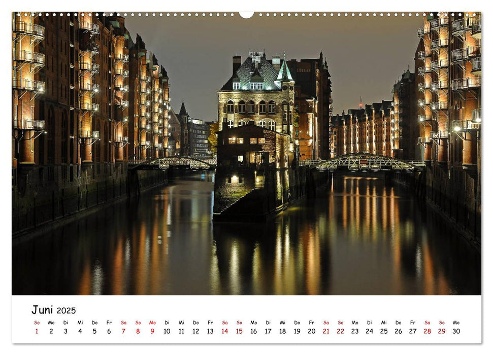 Hamburg schläft nie (CALVENDO Premium Wandkalender 2025)