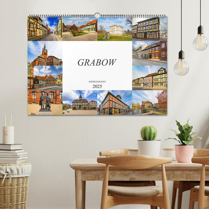 Grabow Impressionen (CALVENDO Wandkalender 2025)