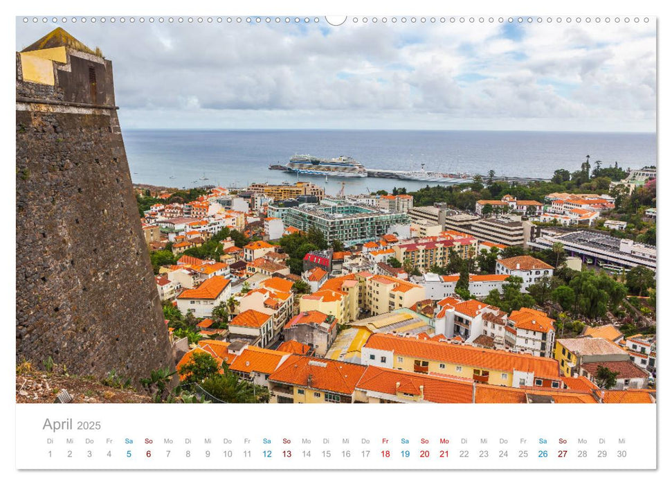 Funchal - Madeiras stolze Hauptstadt (CALVENDO Premium Wandkalender 2025)