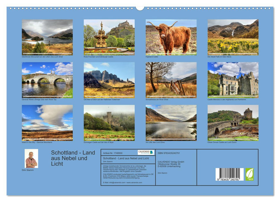 Schottland - Land aus Nebel und Licht (CALVENDO Premium Wandkalender 2025)