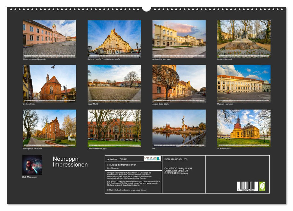 Neuruppin Impressionen (CALVENDO Wandkalender 2025)