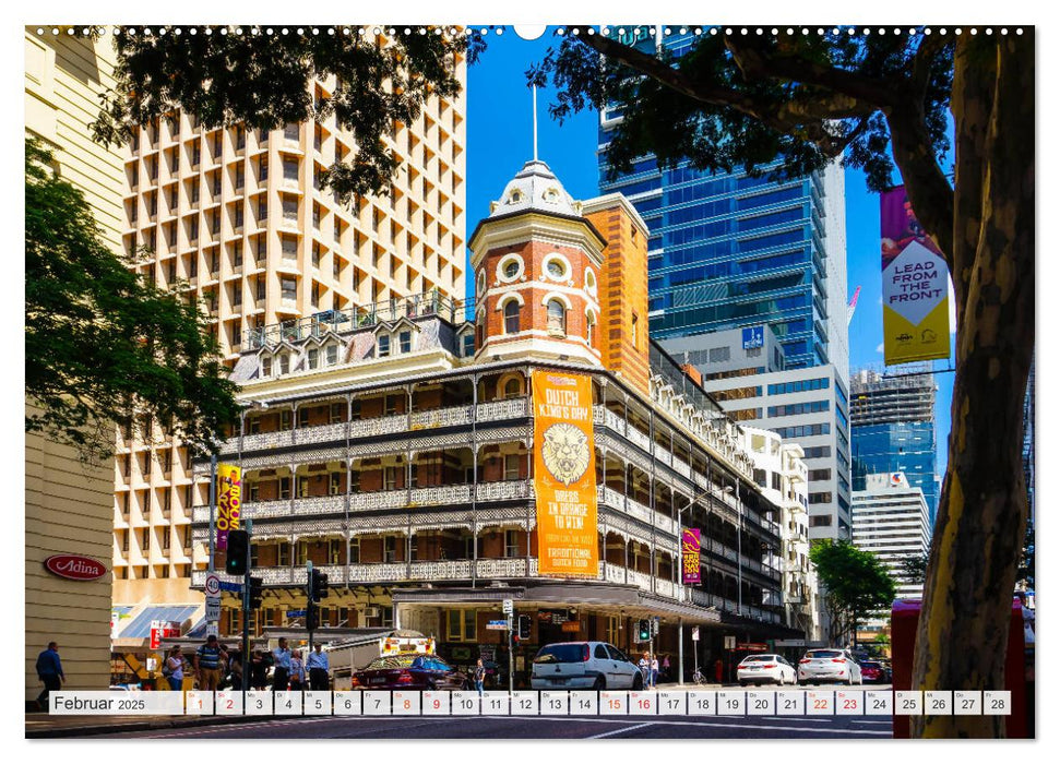 Brisbane Stadtansichten (CALVENDO Premium Wandkalender 2025)