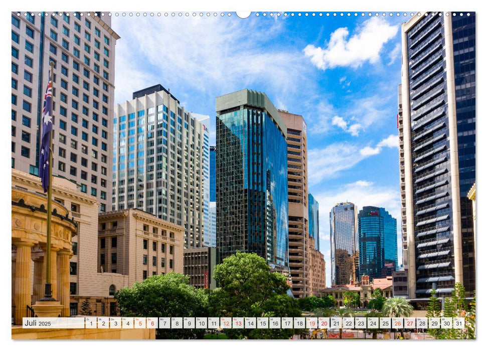 Brisbane Stadtansichten (CALVENDO Premium Wandkalender 2025)