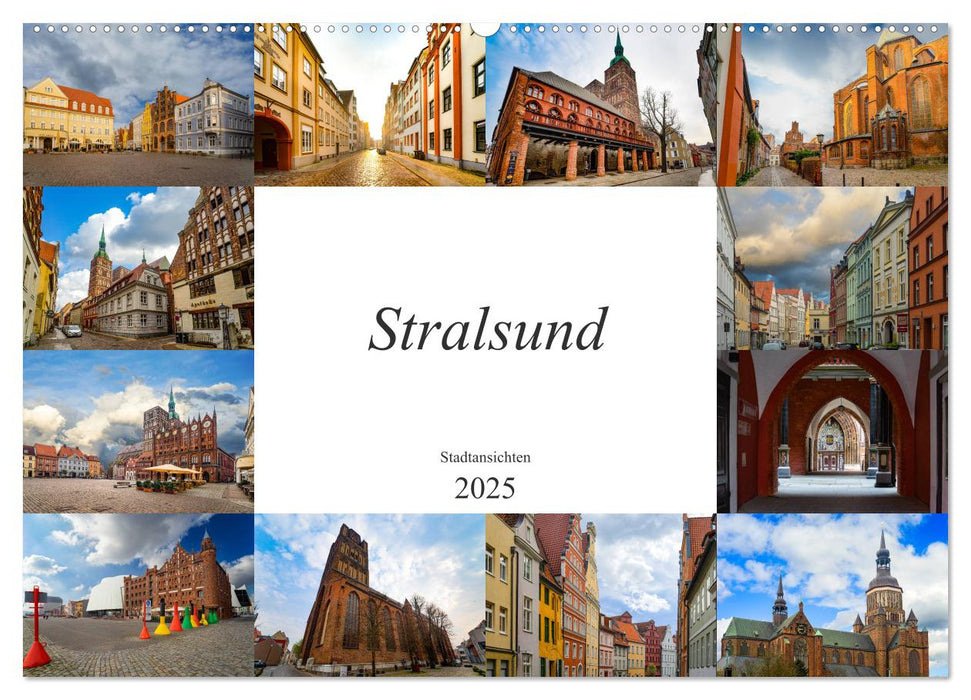 Stralsund Stadtansichten (CALVENDO Wandkalender 2025)