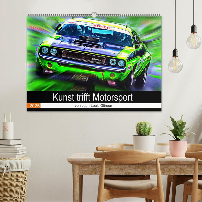 Kunst trifft Motorsport (CALVENDO Wandkalender 2025)