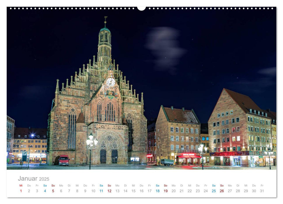 Nürnberg - Stadt der Brücken und Geschichte (CALVENDO Premium Wandkalender 2025)