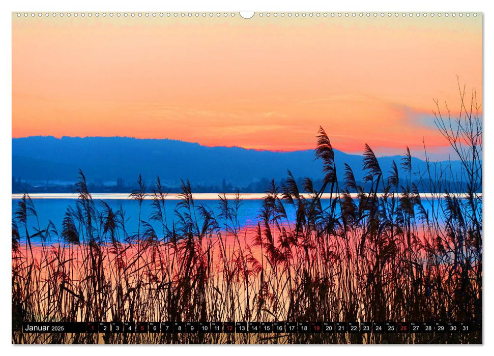 Winter am Bodensee – Magische Lichtblicke (CALVENDO Premium Wandkalender 2025)