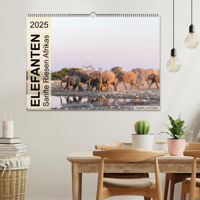 Elefanten - Sanfte Riesen Afrikas (CALVENDO Wandkalender 2025)