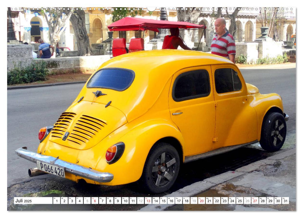 RENAULT 4CV - Frankreichs Käfer auf Kuba (CALVENDO Premium Wandkalender 2025)