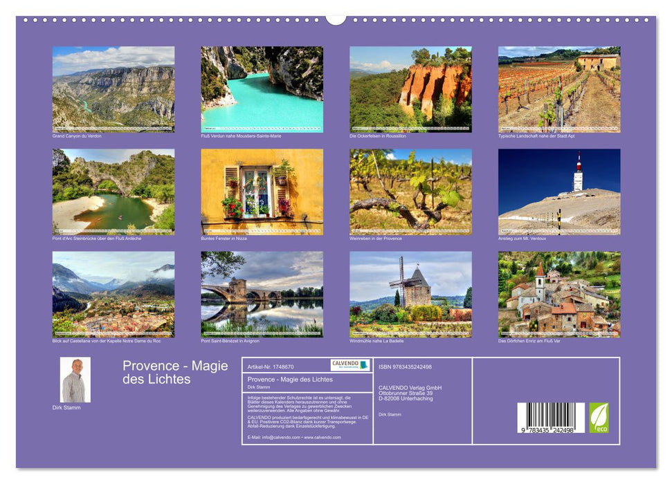 Provence - Magie des Lichtes (CALVENDO Premium Wandkalender 2025)